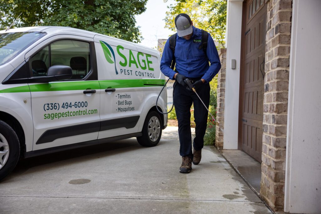 sage pest control at a job