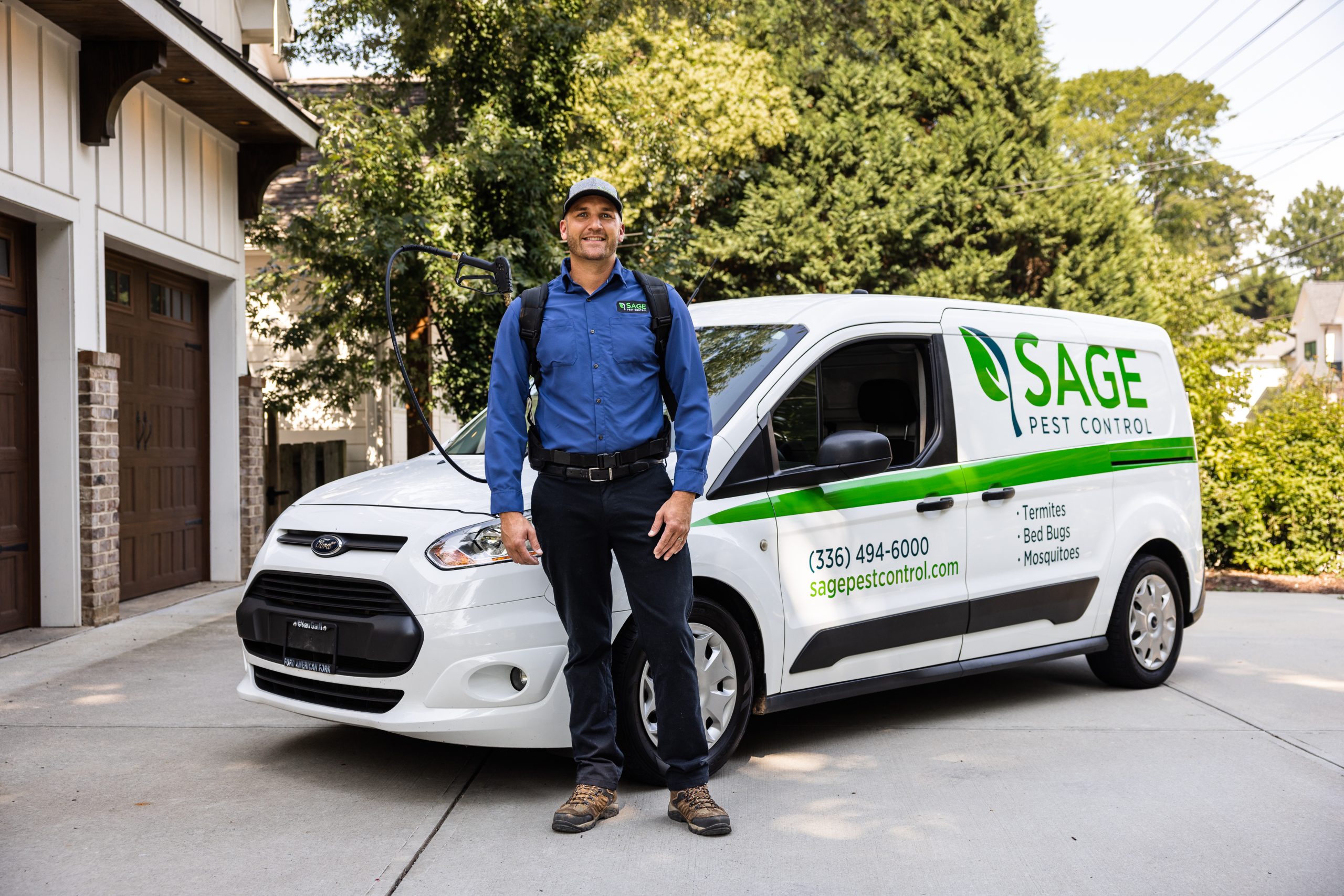 Sage pest control during a job